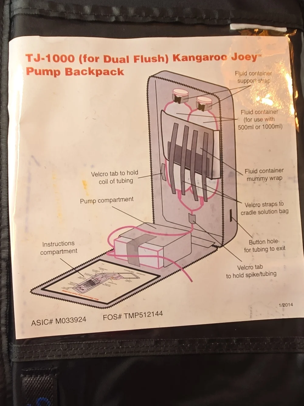 Triac Sherwood Medical Kangaroo JOEY backpack TJ-1000